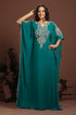Bottle green designer arabic kaftan