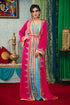 Pink and aqua blue takchita kaftan