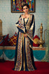 Dark blue embroidered kaftan
