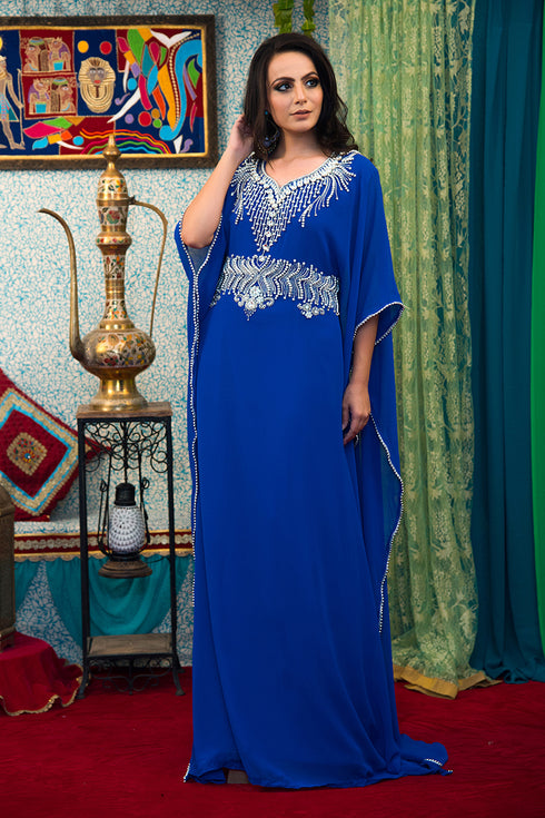 Blue designer kaftan