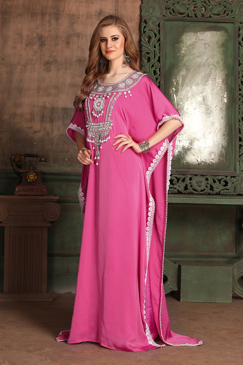 Pink designer israeli kaftan