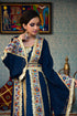 Dark blue embroidered kaftan