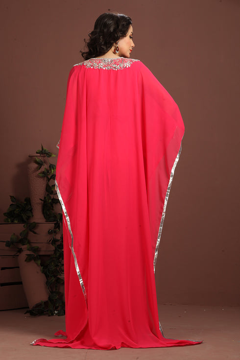 Supercool pink designer arabic caftan