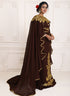 Brown and gold embroidery israeli dress islamic design kaftan takchita wedding party wear kaftan