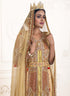 Beige Georgette Sequin and Stonework Kaftan