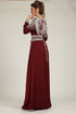 Maroon and beige exclusive kaftans designer dress