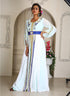 Women dubai embroidery kaftan designer islamic partywear kaftan