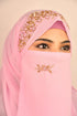 wrap my hijab baby pink bridal hijab with naqab