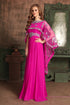 Pink georgette kaftan