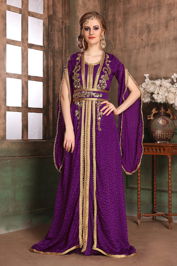 Violet takchita designer kaftan