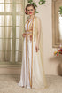 White and beige moroccan caftan
