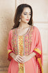Yellow and pink handmade kaftan with free size kaftan