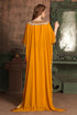 Orange georgette designer kaftan