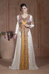 Off White Moroccan Party Wear Kaftan