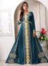 Arabic bottle green wedding designer moroccan kaftan