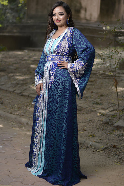 Designer moroccan wedding kaftan