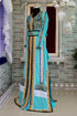 Mint firozi islamic designer embroidery kaftan israeli party wedding kaftan