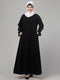 Black matt nida abaya with hijab
