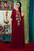 Maroon georgette israeli kaftan