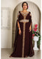 Arabic brown georgette islamic modern dubai kaftan