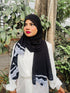 Black ready to wear | instant hijab with lace