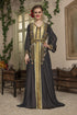 Black and beige party wear kaftan