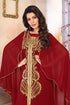 Maroon georgette kaftan