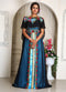 Embroidery work designer takchita evening partywear dubai kaftan