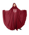 Maroon embroidered art silk abaya