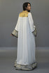 Off white thread work Abaya