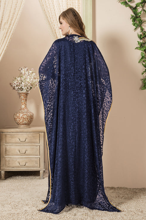 Blue kaftan designer