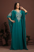 Bottle green designer arabic kaftan