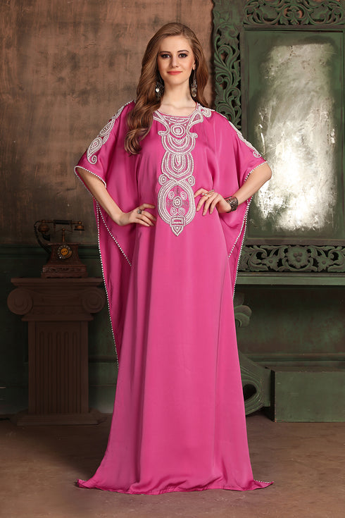 Pink takchita kaftan