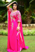 Exclusive self printed pink kaftan