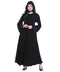 Black plain georgette abaya