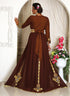 Brown elegant designer kaftan moroccon islamic bridal caftans