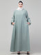 Sage Matt nida abaya with hijab