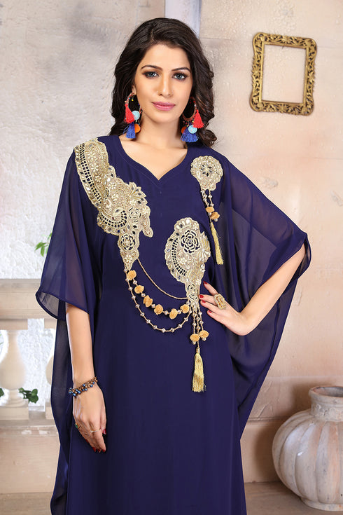 Georgette arabic evening gowns
