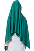 Green Embroidered Polyester Hijab