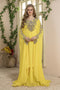 Yellow designer kaftan