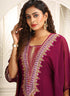 Violet designer islamic takchita kaftan embroidery casual kaftan