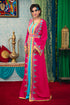 Pink and aqua blue takchita kaftan