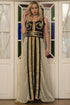 Black and beige partywear moroccan style dress