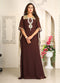 Brown designer israelite wedding kaftan