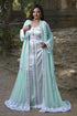 Mint Green Georgette Plain Kaftan
