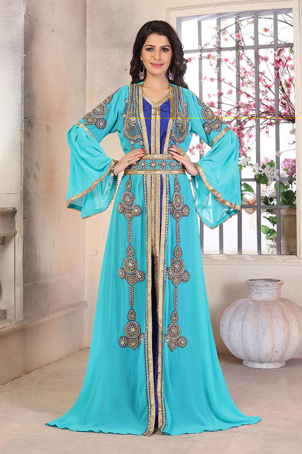 Firozi moroccan israeli kaftan