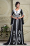 Attractive black jacket style moroccan kaftan