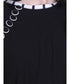 Black plain georgette abaya