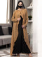 Black dual layer abaya dress-without hijab