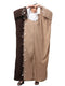 embroidery at fron and sleeves contrast front open kaftan abaya with hijab